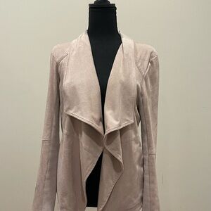 BB Dakota Light Taupe Suede-Look Blazer